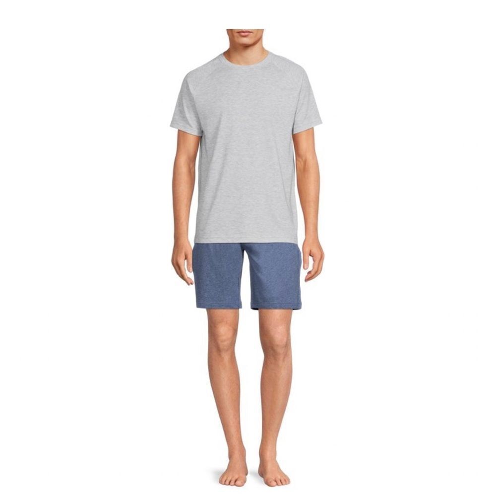 Hanes Men's Cotton Modal ComfortFlexFit Sleep Shorts, 2-Pack - Picture 2 of 6